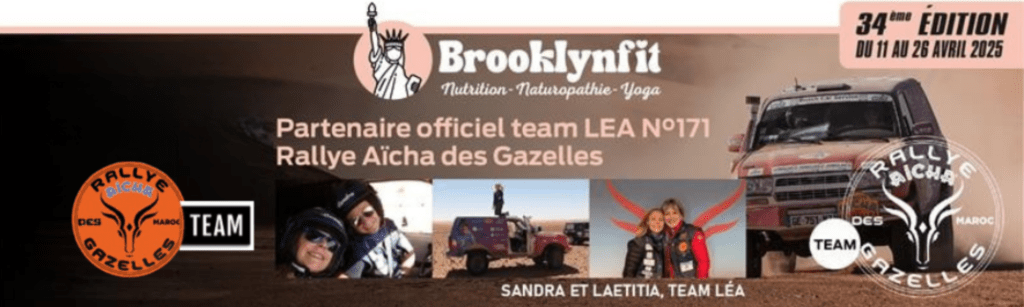 brooklynfit sponsor Rallye Aïcha des gazelles