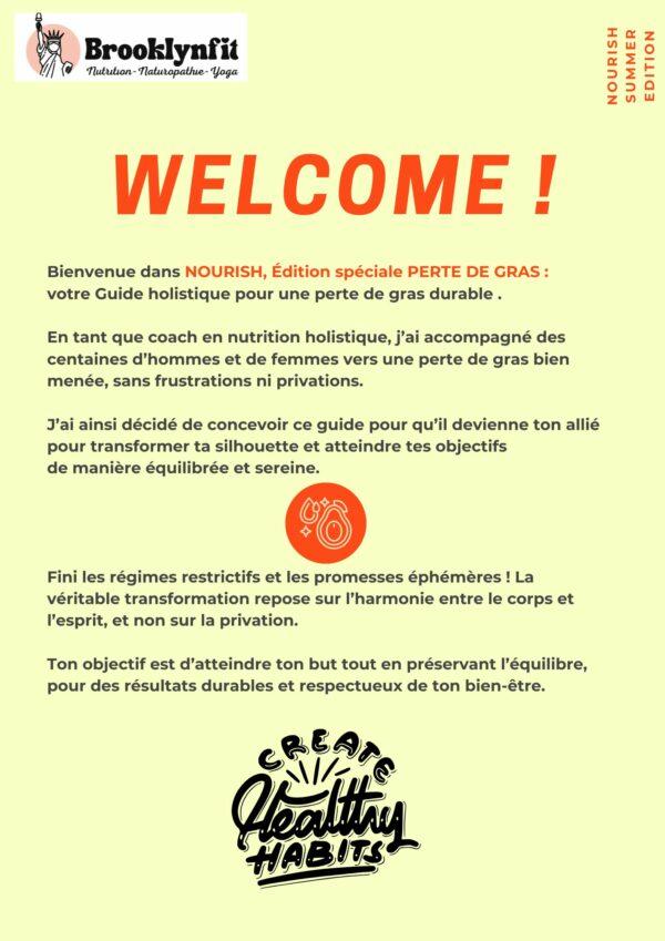 Ebook sur la nutrition holistique et la perte de gras, conseils naturels pour une transformation durable.